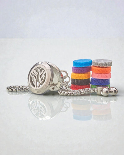 Aurora Wings – Bransoletka Aromaterapeutyczna ze Skrzydłami Anioła 20 mm