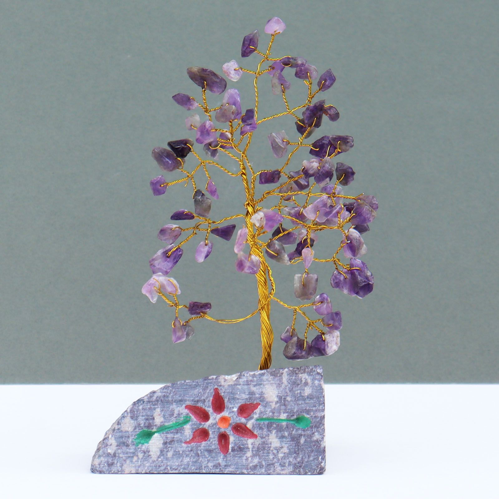 Árbol de Amatista con 80 Piedras  