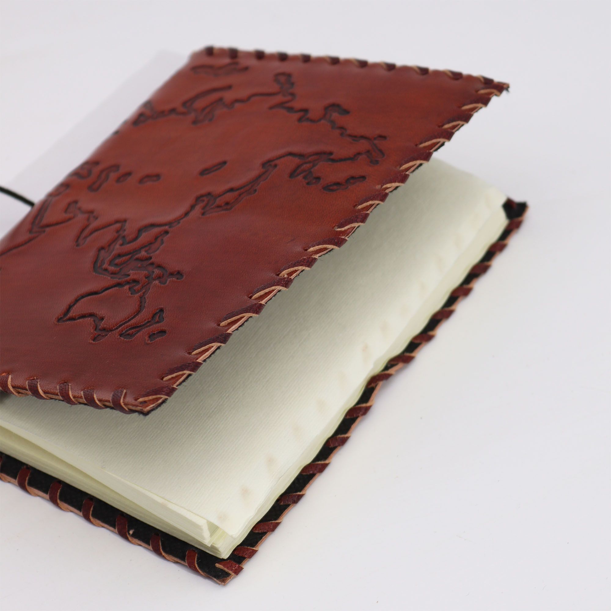 Skórzany Dziennik Podróży Light Tan 17x13 cm