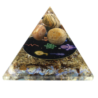 Pirámide de orgonita Midnight Reiki