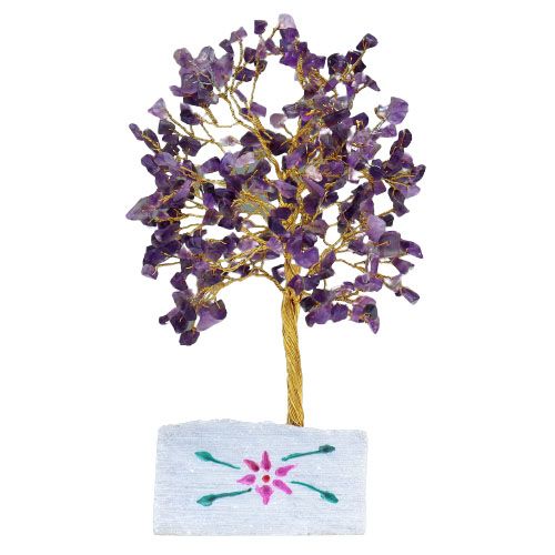 Árbol de Cristal de Amatista con 320 Piedras  