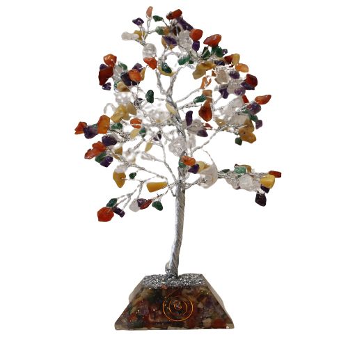 Árbol de la suerte con base de orgonita