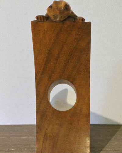 Gekon Balance – Soporte artístico de equilibrio para vino de madera de suar