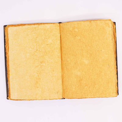 Elegante Cuaderno Hefty Brown Tan con Motivo Zinc Rose
