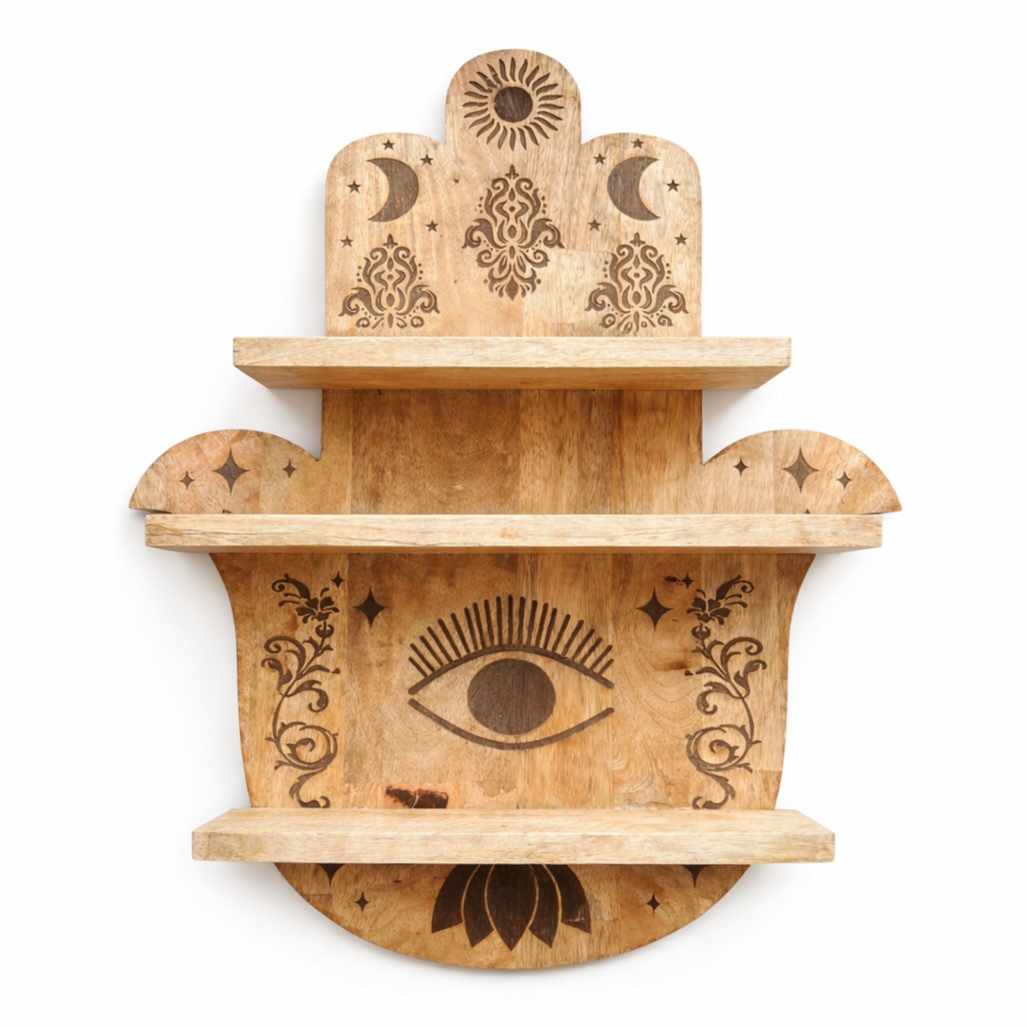 Estante con forma de Hamsa