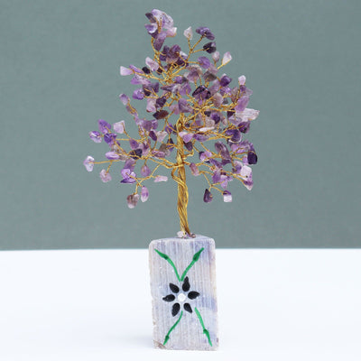 Árbol de Piedra de Amatista - Árbol Mágico de la Suerte  