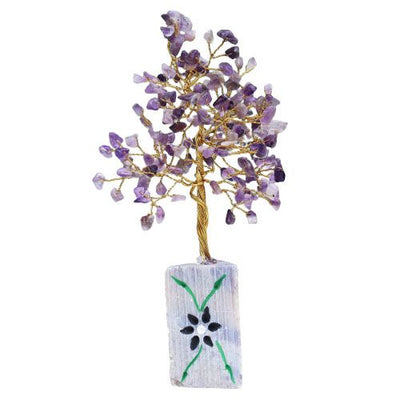 Árbol de Piedra de Amatista - Árbol Mágico de la Suerte  