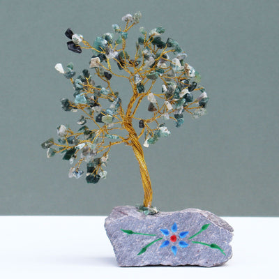 Árbol de Piedra de Ágata Musgosa  