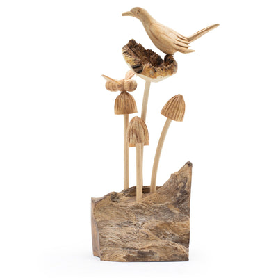 Escultura en madera parasitaria