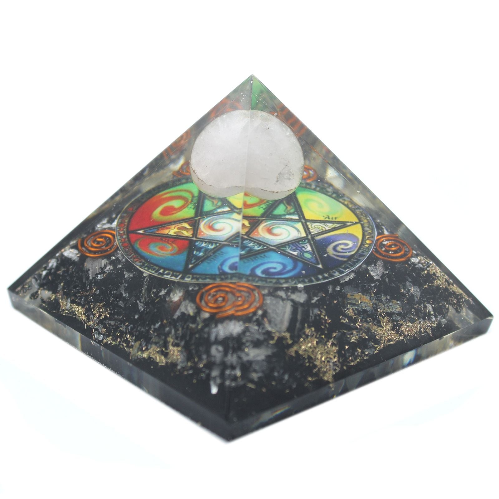 Pirámide de orgonita Midnight Pentágono