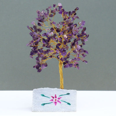 Árbol de Cristal de Amatista con 320 Piedras  