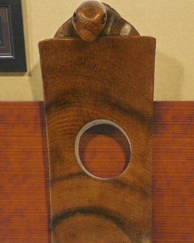 Tortu Balance – Soporte para vino equilibrado, tallado a mano, con forma de tortuga