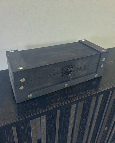 Arca de té esbelta – Caja larga gris