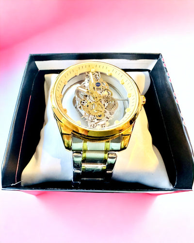 Reloj de Hombre de Cuarzo "Vision Sport" – Transparente por Ambos Lados con Aluminio