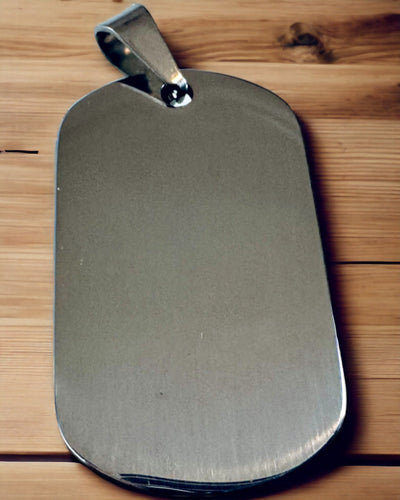 Colgante Militar con Grabado - Estilo Retro en Varios Colores