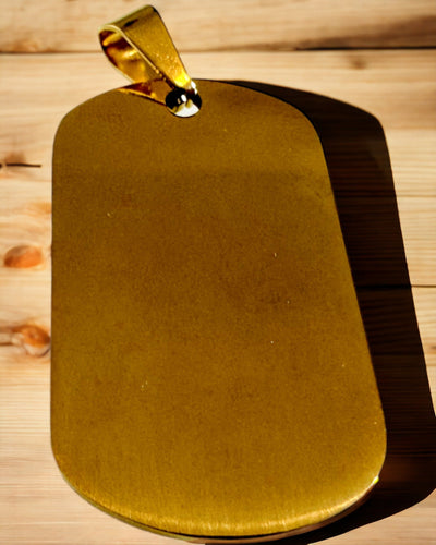 Colgante Militar con Grabado - Estilo Retro en Varios Colores