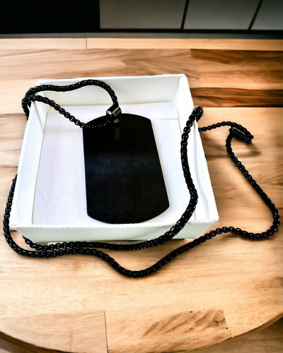 Collar con Dog Tag "Tres Tonos de Estilo" - Placa de Identificación - Colgante Elegante de Acero Inoxidable con Opción de Grabado