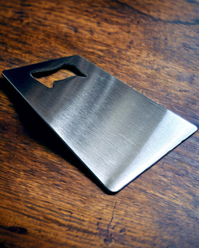 Abridor de Botellas de Acero Inoxidable - Gadget Elegante y Práctico - personalización con grabado