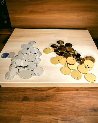 Colgante Redondo de Acero Inoxidable para regalo con posibilidad de Personalización, grabado