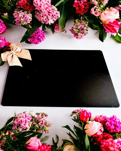 Tarjeta de Visita Exclusiva de Metal Negro Personalizable – Ideal para Regalo