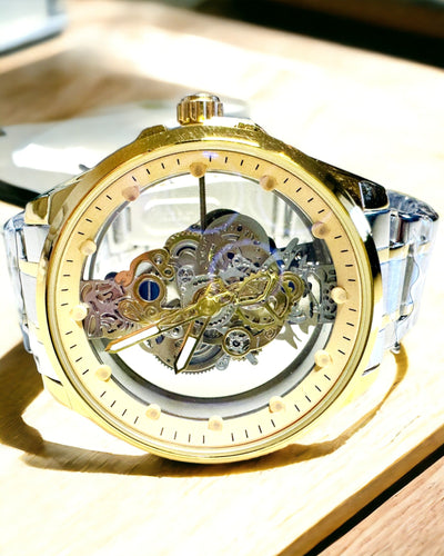 Reloj de Hombre de Cuarzo "Vision Sport" – Transparente por Ambos Lados con Aluminio