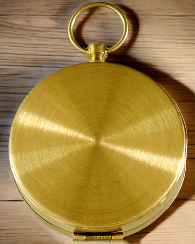 Brújula de Latón Impermeable con Efecto Luminoso - Esencial para Senderismo y Camping, personalización con grabado