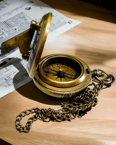 Brújula de Navegación del Viajero con grabado, personalización – Artesanía de Artesanos Indios