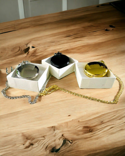 Reloj de Bolsillo de Color Dorado con Posibilidad de Grabado