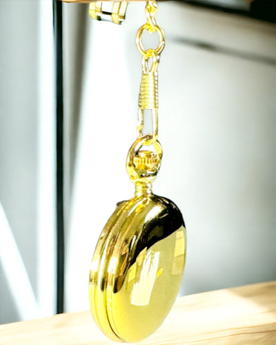 Reloj de Bolsillo de Color Dorado con Posibilidad de Grabado