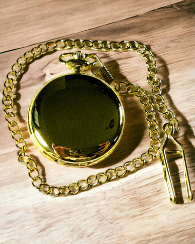 Reloj de Bolsillo de Color Dorado con Posibilidad de Grabado