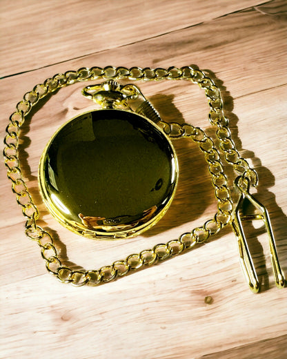 Reloj de Bolsillo de Color Dorado con Posibilidad de Grabado