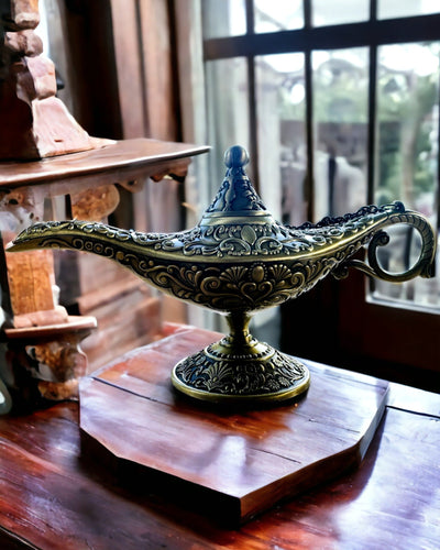 Lámpara Mágica de Aladino con Opción de Grabado - Variante Oro Picado