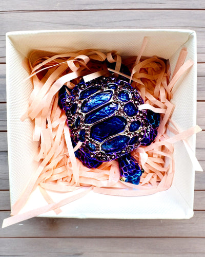 Tesoro Mágico de Tortuga - Caja de Joyería con opción de personalización con grabado, regalo