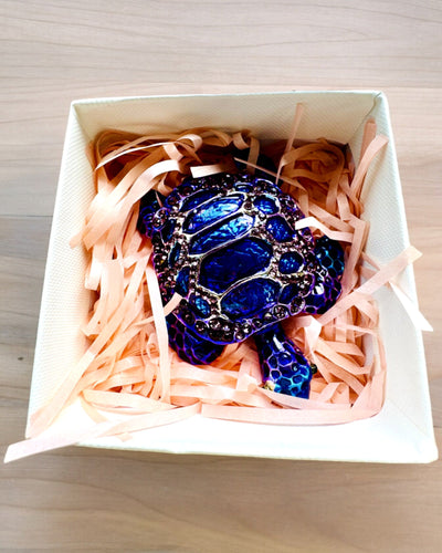 Tesoro Mágico de Tortuga - Caja de Joyería con opción de personalización con grabado, regalo