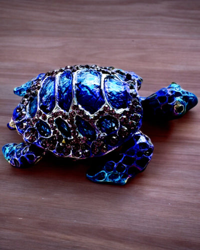 Tesoro Mágico de Tortuga - Caja de Joyería con opción de personalización con grabado, regalo