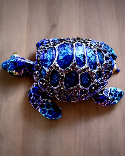 Tesoro Mágico de Tortuga - Caja de Joyería con opción de personalización con grabado, regalo