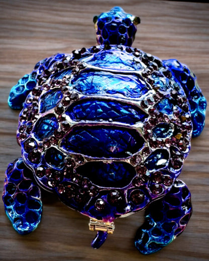Tesoro Mágico de Tortuga - Caja de Joyería con opción de personalización con grabado, regalo
