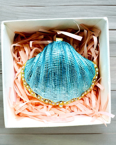 Skarbiec Wspomnień Muszelka - Caja de joyería con opción de personalización con grabado, regalo