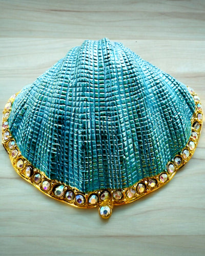 Skarbiec Wspomnień Muszelka - Caja de joyería con opción de personalización con grabado, regalo