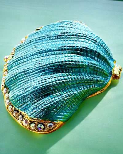 Skarbiec Wspomnień Muszelka - Caja de joyería con opción de personalización con grabado, regalo