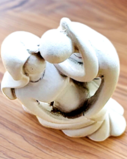 Elegancki Związek - Pequeña Figura Decorativa con Opción de Grabado - color blanco