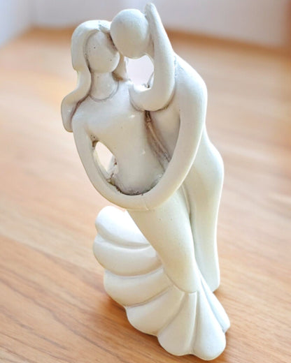 Elegancki Związek - Pequeña Figura Decorativa con Opción de Grabado - color blanco