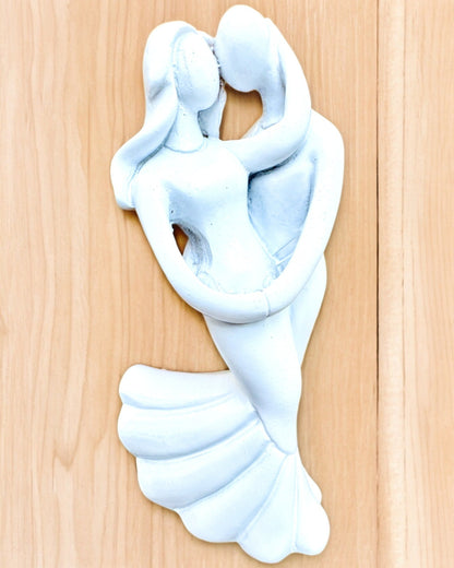 Elegancki Związek - Pequeña Figura Decorativa con Opción de Grabado - color blanco
