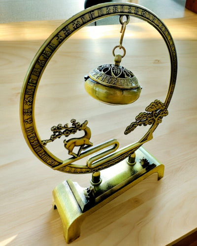 Elegante Soporte de Incienso Metálico "Gran Calma" - posibilidad de personalización con grabado