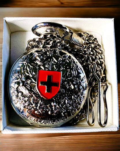 Reloj de Bolsillo "Heritage Helvetia" con Posibilidad de Grabado