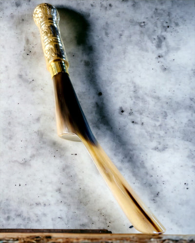 Premium Cuchara para Zapatos "Elegancia Rajput" con Opción de Grabado