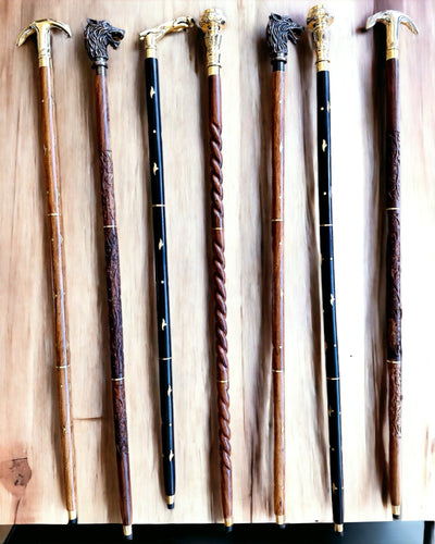 Bastón de Paseo "Jaguar Elegance" de Madera de Mango - posibilidad de personalización con grabado