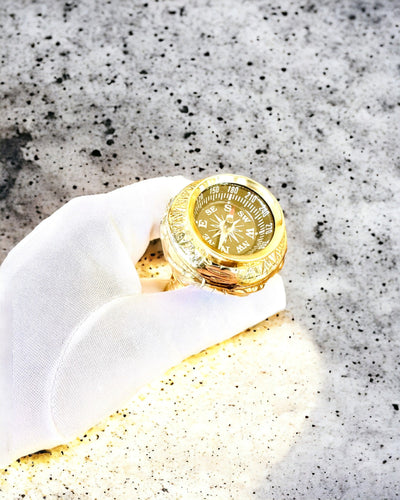 Kompasso Brown - Bastón para caminar - Madera Tallada a Mano - Edición Exclusiva con Opción de Grabado