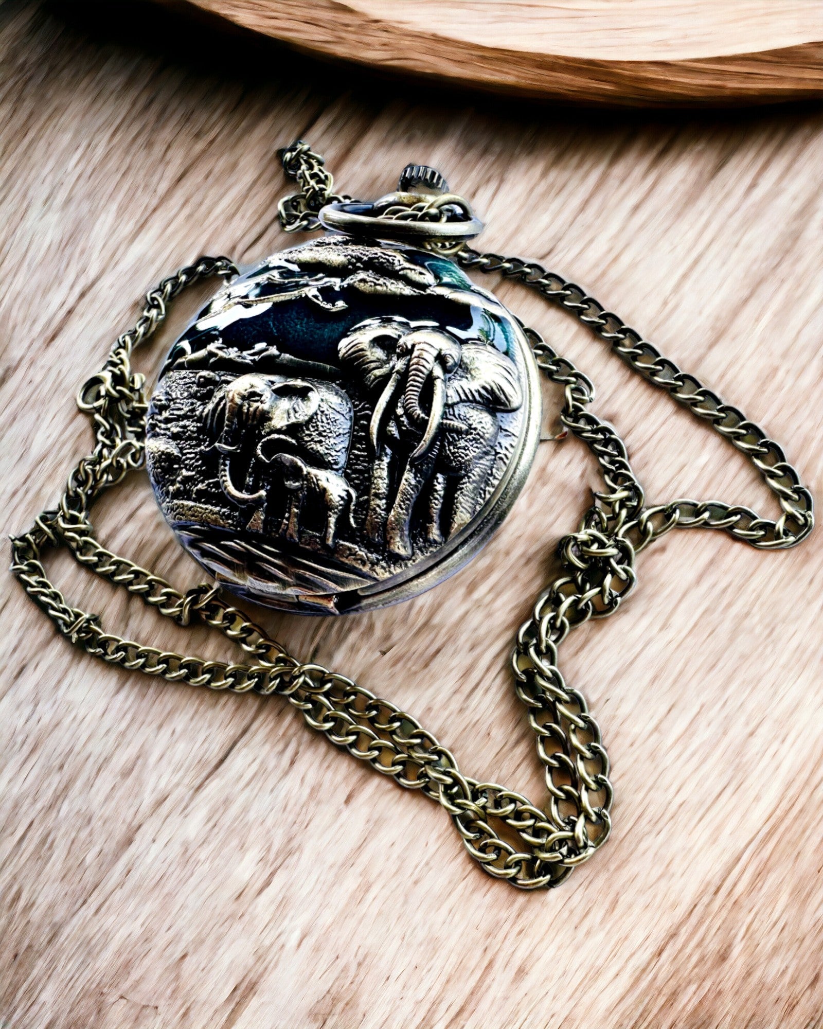 Reloj de Bolsillo "Vintage Explorer" con Posibilidad de Grabado