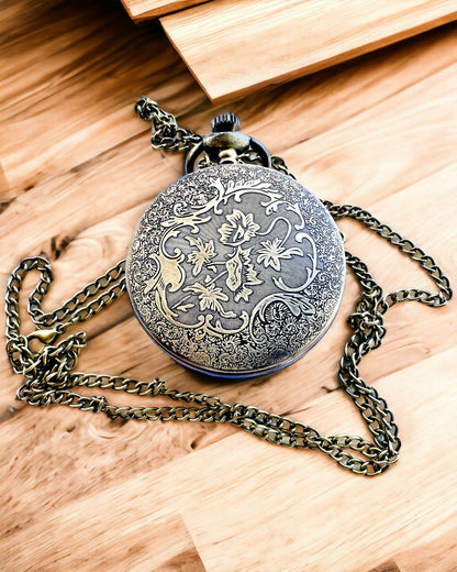 Reloj de Bolsillo "Vintage Explorer" con Posibilidad de Grabado